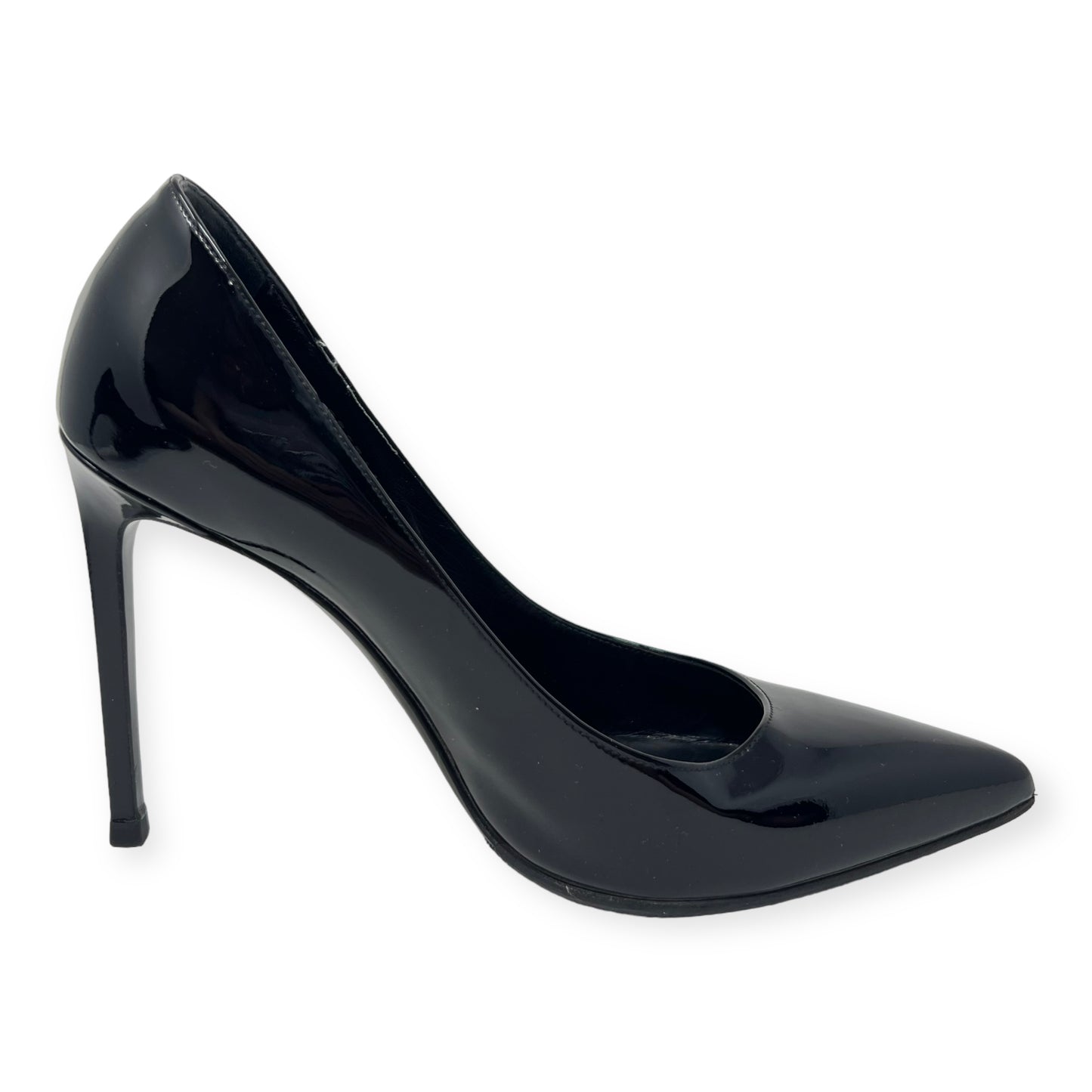 Saint Laurent Black Patent Leather Pointed Toe Pumps