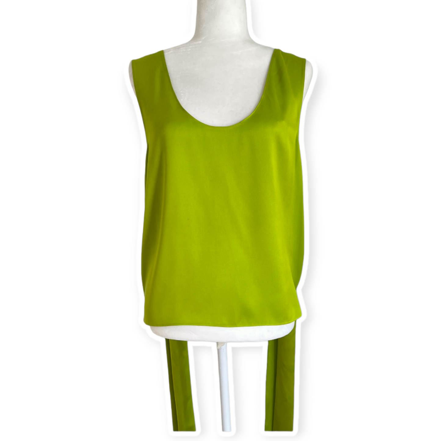 Fendi Acid Green Satin Top