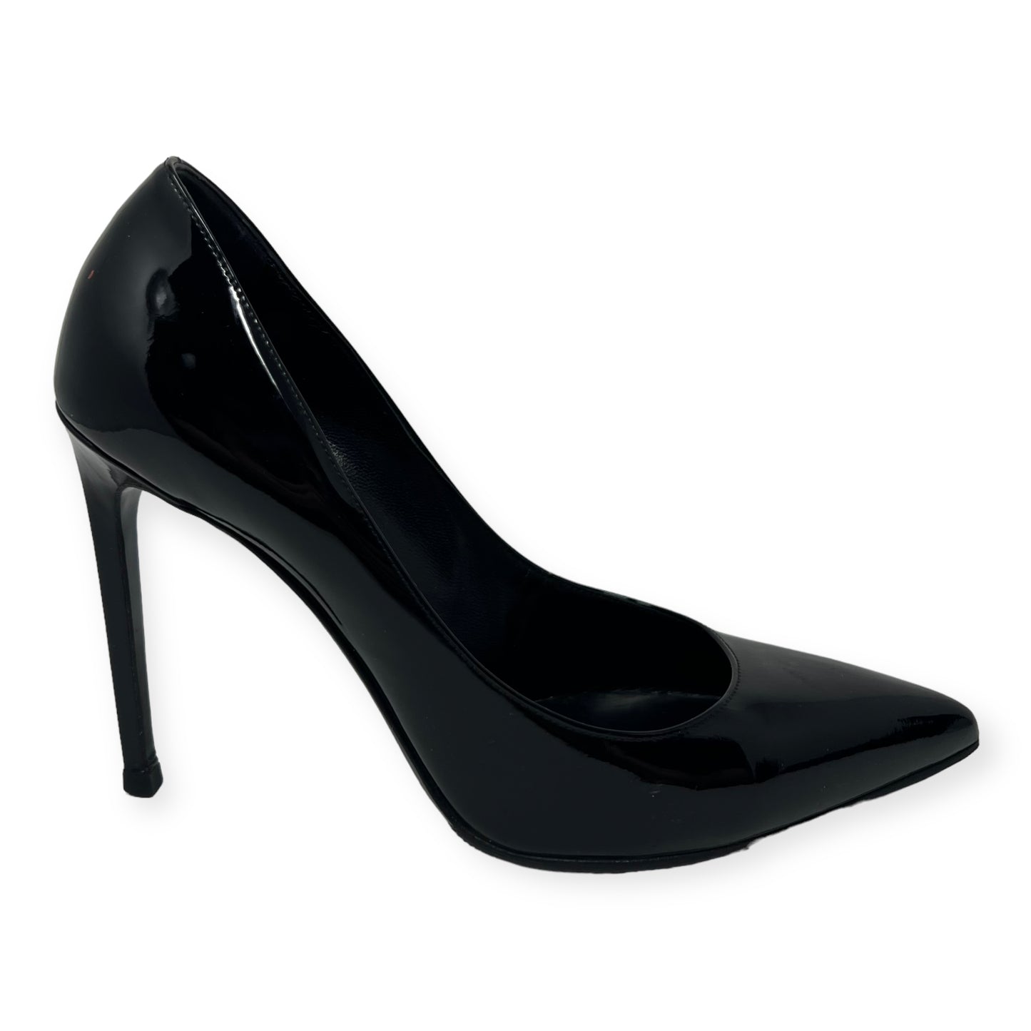 Saint Laurent Black Patent Leather Pointed Toe Pumps