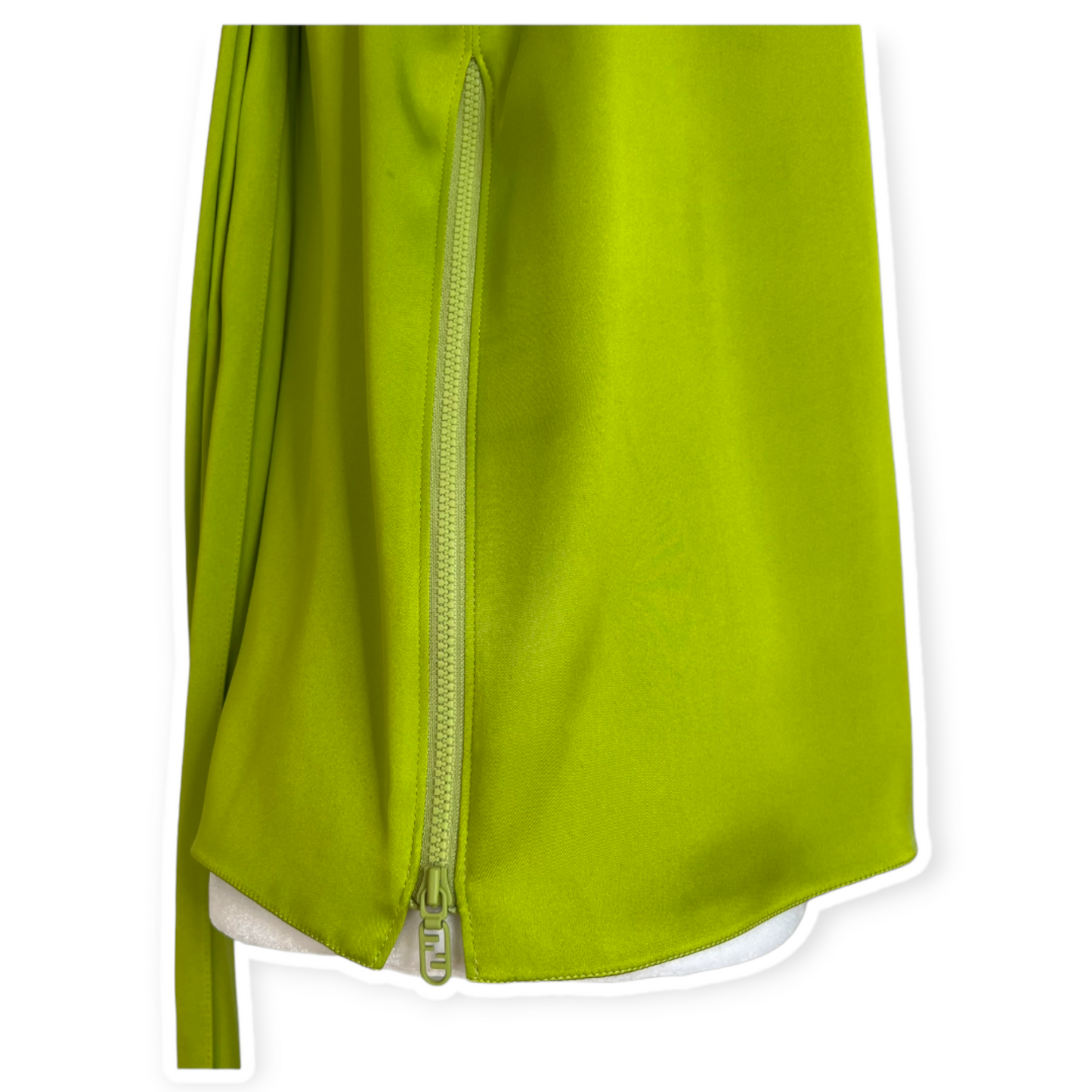 Fendi Acid Green Satin Top