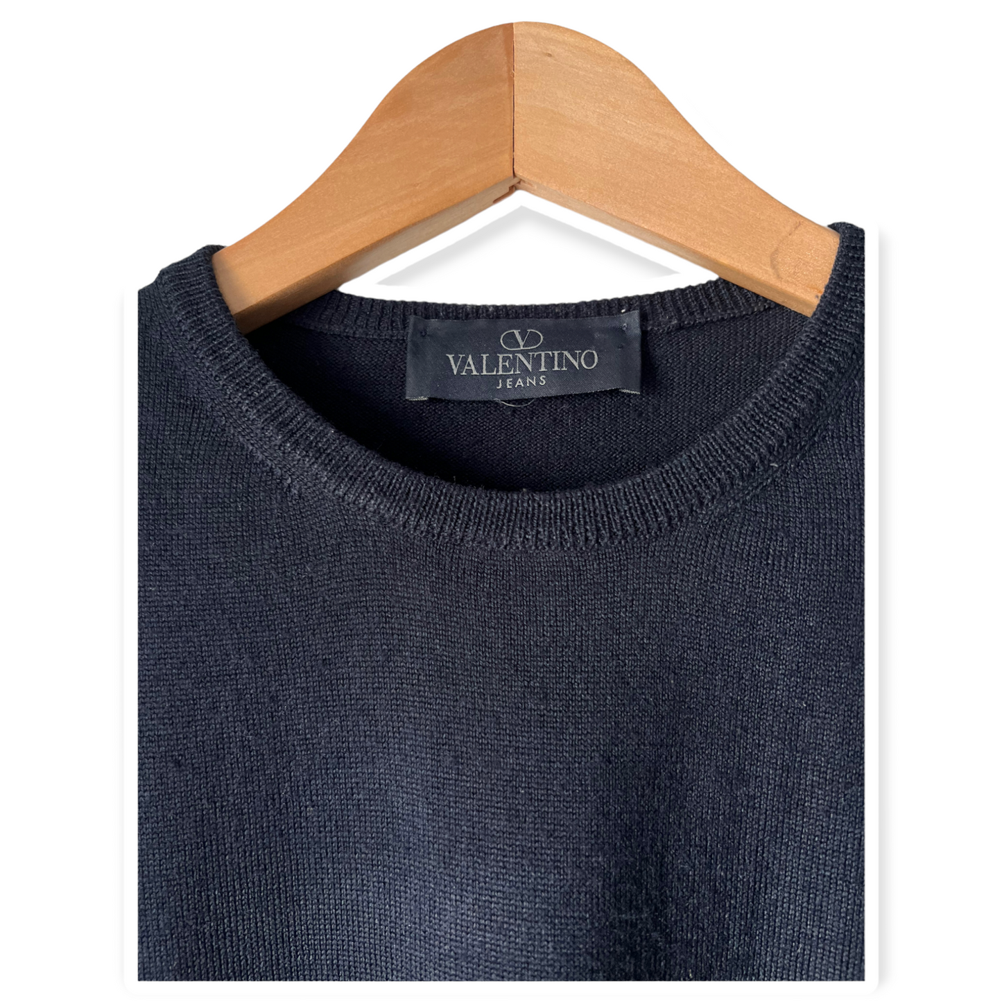 Valentino Jeans Navy Blue Sleeveless Sweater