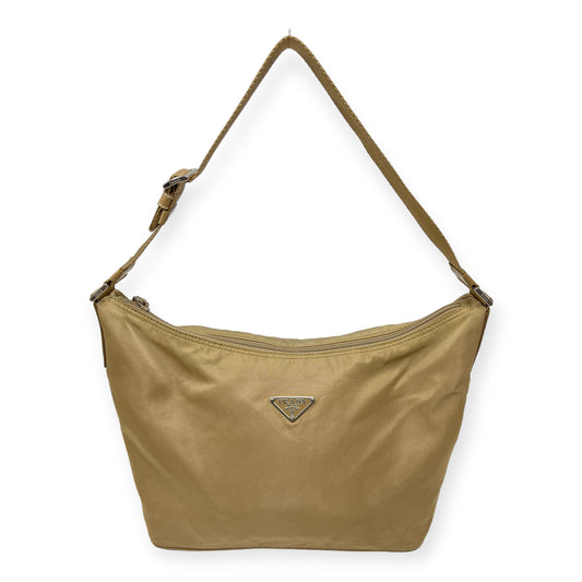 Prada Tan Nylon Tessuto Medium Shoulder Bag